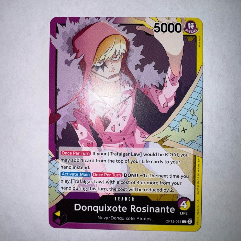 One Piece - OP12-061 Donquixote Rosinante - Leader English